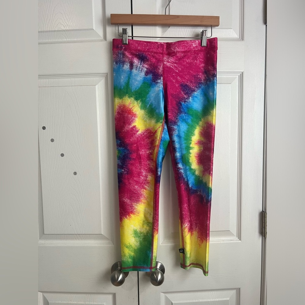 Terez medium tie dye rainbow Yoga/Workout pants